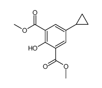 dimethyl 5-cyclopropyl-2-hydroxybenzene-1,3-dicarboxylate结构式