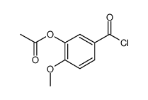 Benzoyl chloride, 3-(acetyloxy)-4-methoxy Structure