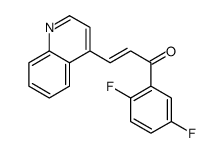 1-(2,5-difluorophenyl)-3-quinolin-4-ylprop-2-en-1-one Structure