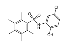 N-(5-chloro-2-hydroxyphenyl)-2,3,4,5,6-pentamethylbenzenesulfonamide Structure