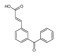 3-(3-benzoylphenyl)prop-2-enoic acid Structure