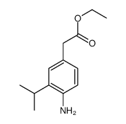 ethyl 2-(4-amino-3-propan-2-ylphenyl)acetate结构式