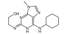 2-[[6-(cyclohexylamino)-9-methylpurin-2-yl]amino]ethanol结构式