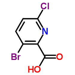 3-Bromo-6-chloro-2-pyridinecarboxylic acid structure