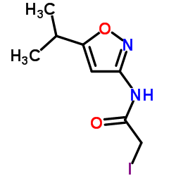 2-Iodo-N-(5-isopropyl-1,2-oxazol-3-yl)acetamide Structure