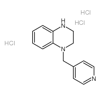1-吡啶-4-甲基-1,2,3,4-四氢-喹噁啉e 3盐酸盐 salt结构式