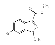 6-溴-1-甲基-1H-吲唑-3-甲酸甲酯结构式