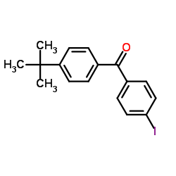 (4-Iodophenyl)[4-(2-methyl-2-propanyl)phenyl]methanone Structure