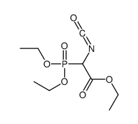 ethyl 2-diethoxyphosphoryl-2-isocyanatoacetate Structure