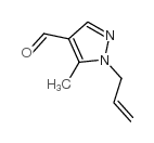 1-烯丙基-5-甲基-1H-吡唑-4-甲醛结构式