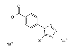 1-(4-羧基苯基)-5-(疏基四唑)-二钠 salt结构式