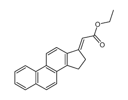 1,2-Cyclopenteno-phenanthryliden-(3')-essigsaeure-ethylester结构式