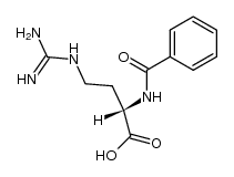 (S)-2-benzoylamino-4-guanidino-butyric acid Structure
