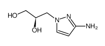 (R)-3-(3-amino-pyrazol-1-yl)-propane-1,2-diol结构式