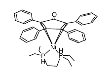 (1,2-bis(diethylphosphino)ethane)(tetraphenylcyclopentadienone)nickel Structure