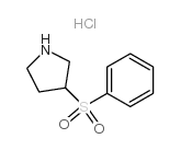 3-(benzenesulfonyl)pyrrolidine hydrochloride Structure