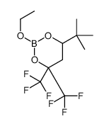 1,3,2-Dioxaborinane, 6-tert-butyl-2-methoxy-4,4-bis(trifluoromethyl)-结构式