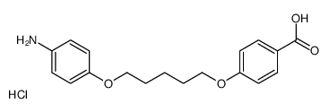[4-[5-(4-carboxyphenoxy)pentoxy]phenyl]azanium,chloride结构式