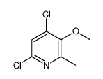 4,6-dichloro-3-methoxy-2-methyl-pyridine Structure