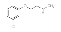 2-(3-氯苯氧基)-N-甲基乙胺结构式