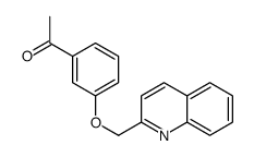 1-[3-(quinolin-2-ylmethoxy)phenyl]ethanone结构式