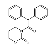 N-(diphenylacetyl)tetrahydro-1,3-thiazine-2-thione Structure