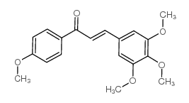 1-(4-methoxyphenyl)-3-(3,4,5-trimethoxyphenyl)prop-2-en-1-one结构式