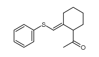 1-(2-phenylthiomethylenecyclohexyl)-1-ethanone Structure