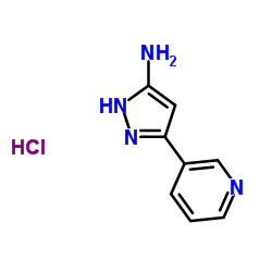 3-(3-Pyridinyl)-1H-pyrazol-5-amine hydrochloride (1:1) Structure