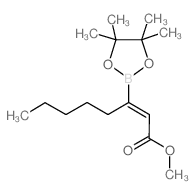 (z)-2-辛酸甲酯-3-硼酸频那醇酯结构式