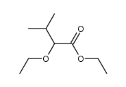 α-ethoxy-isovaleric acid ethyl ester Structure