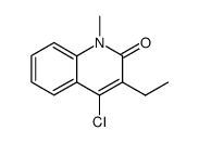 4-Chlor-3-ethyl-1-methyl-2(1H)-chinolon Structure