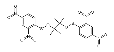 2,3-bis-(2,4-dinitro-benzenesulfenyloxy)-2,3-dimethyl-butane结构式