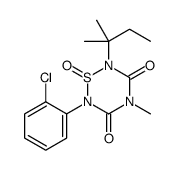 2-(2-chlorophenyl)-4-methyl-6-(2-methylbutan-2-yl)-1-oxo-1,2,4,6-thiatriazinane-3,5-dione结构式