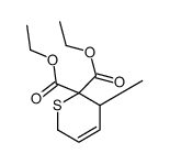 diethyl 5-methyl-2,5-dihydrothiopyran-6,6-dicarboxylate Structure