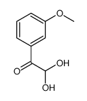 2-(3-甲氧基苯基)-2-氧基乙醛水合物结构式