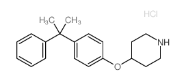 4-(1-Methyl-1-phenylethyl)phenyl4-piperidinyl ether hydrochloride Structure