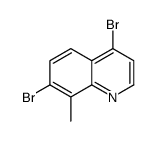 4,7-二溴-8-甲基喹啉结构式