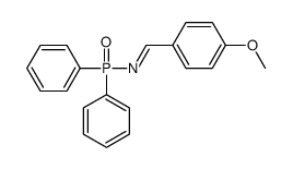 N-diphenylphosphoryl-1-(4-methoxyphenyl)methanimine Structure