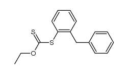 2-benzylphenyl O-ethyl dithiocarbonate Structure