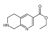 ethyl 5,6,7,8-tetrahydro-1,7-naphthyridine-3-carboxylate结构式