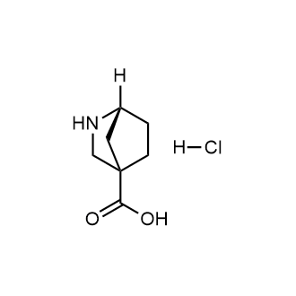 (1R)-2-氮杂双环[2.2.1]庚烷-4-羧酸盐酸盐结构式
