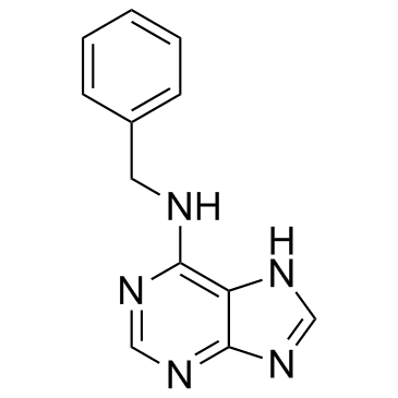 6-苄氨基嘌呤结构式
