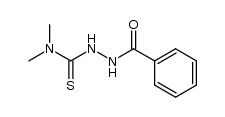 4-benzoyl-1,1-dimethylthiosemicarbazide Structure