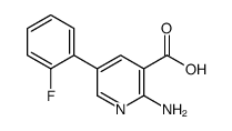 2-amino-5-(2-fluorophenyl)pyridine-3-carboxylic acid结构式