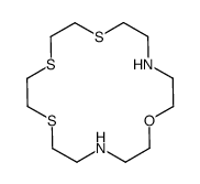 1-oxa-7,10,13-trithia-4,16-diazacyclooctadecane结构式