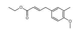ethyl 4-(3-methyl-4-methoxyphenyl)-2-butenoate Structure