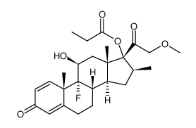betamethasone 17-propionate 21-methoxide Structure