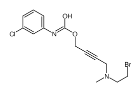 4-[2-bromoethyl(methyl)amino]but-2-ynyl N-(3-chlorophenyl)carbamate结构式