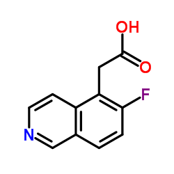 (6-Fluoro-5-isoquinolinyl)acetic acid Structure